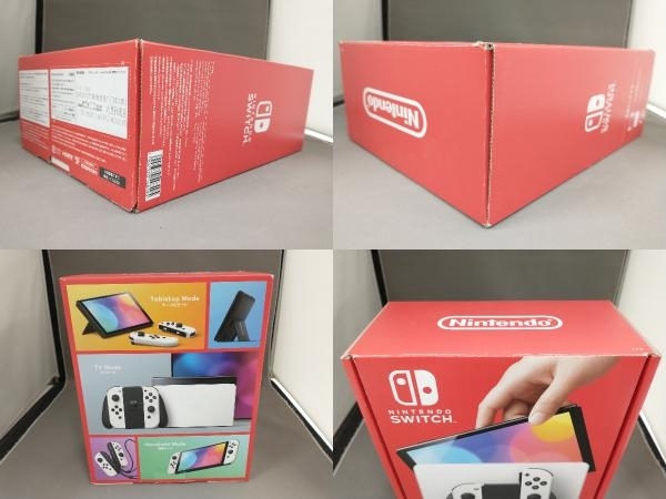 【動作確認・初期化済】 Nintendo Switch(有機ELモデル) Joy-Con(L)/(R) ホワイト(HEGSKAAAA)_画像2