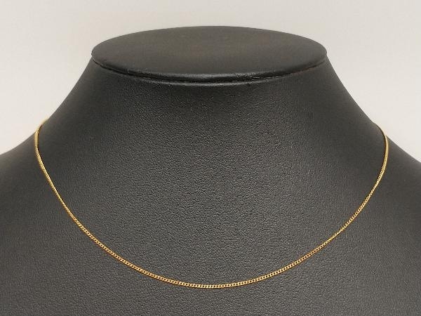 『5年保証』 イエローゴールド ネックレス チェーン YG 18金 K18 幅約1mm 店舗受取可 40cm 1.6g イエローゴールド