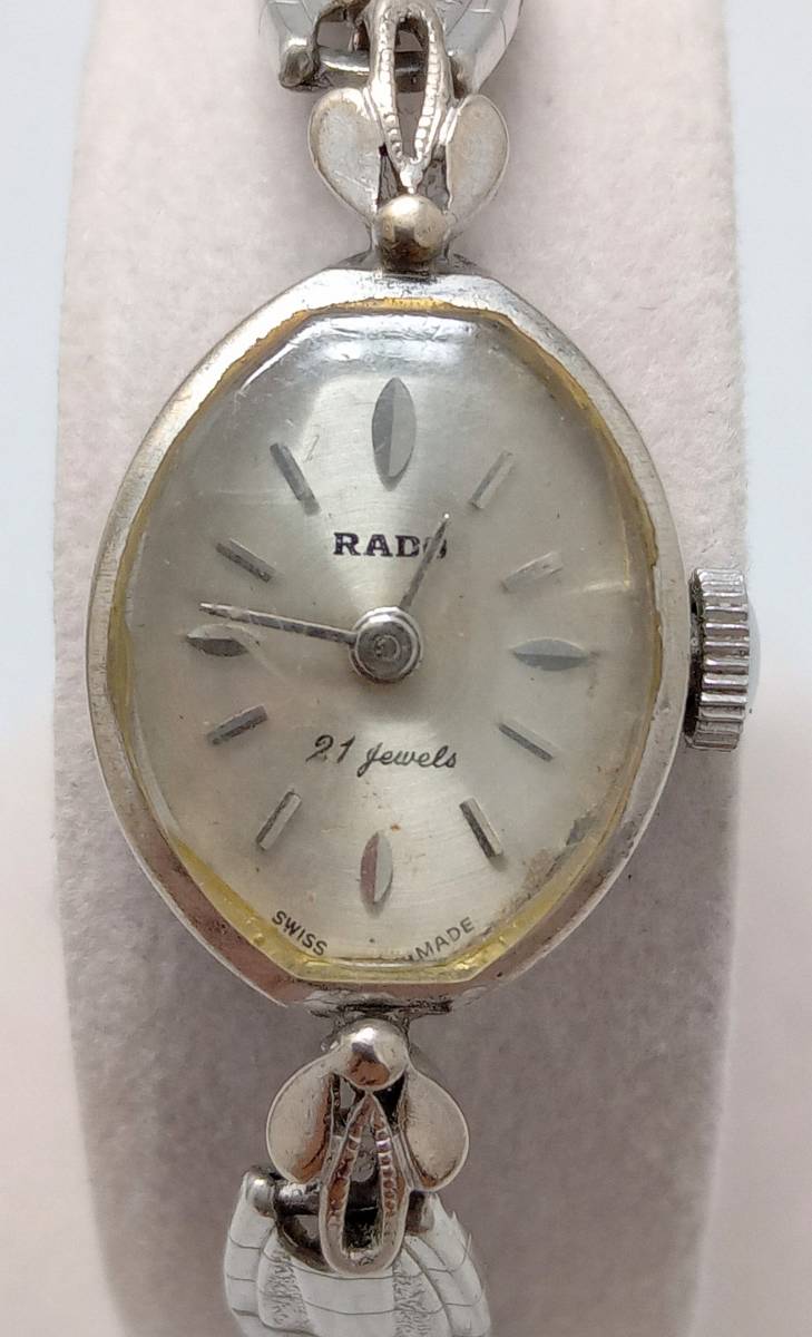 ジャンク RADO ラドー 4010 21石 2針 レディース 手巻 【動作未確認品】_画像1