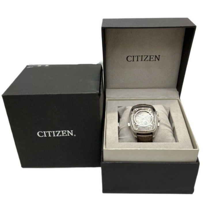 箱 付 CITIZEN シチズン CAMPANOLA カンパノラ 216 6704-T013244 クォーツ メンズ 腕時計 2023年11月 電池交換済_画像10