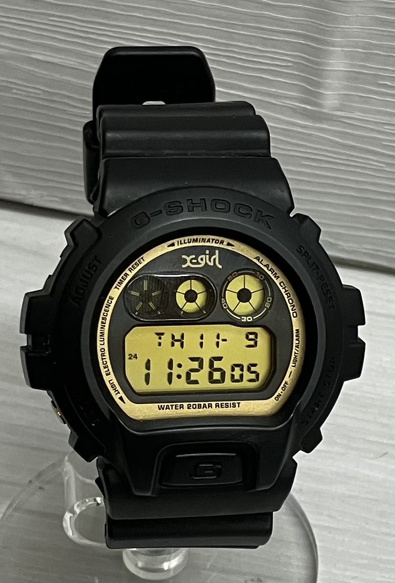 CASIO G‐SHOCK カシオ G-ショック DW-6900FS メンズ レディース 腕時計 X-GIRL×X-LARGE コラボ ブラック 星_画像1