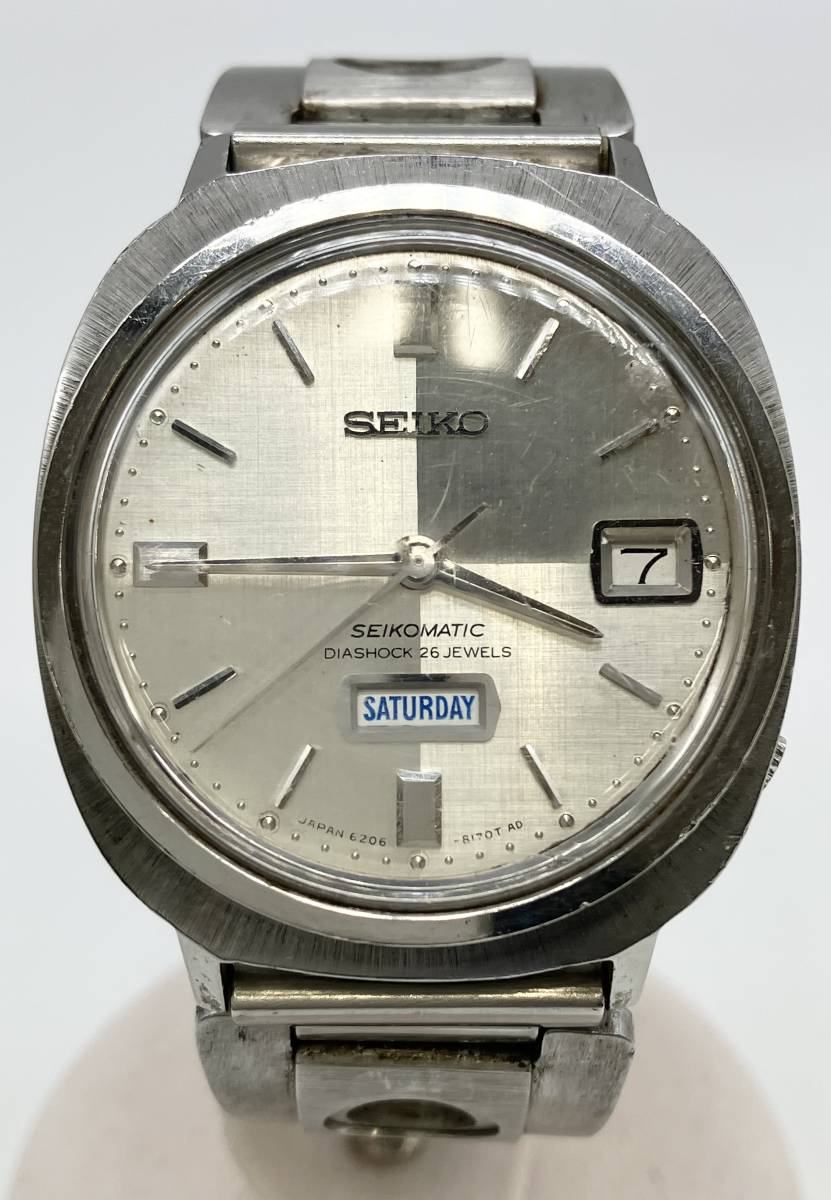 ジャンク SEIKO セイコー SEIKOMATIC セイコーマチック 6260-8150 メタルバンド 自動巻 アナログ 腕時計