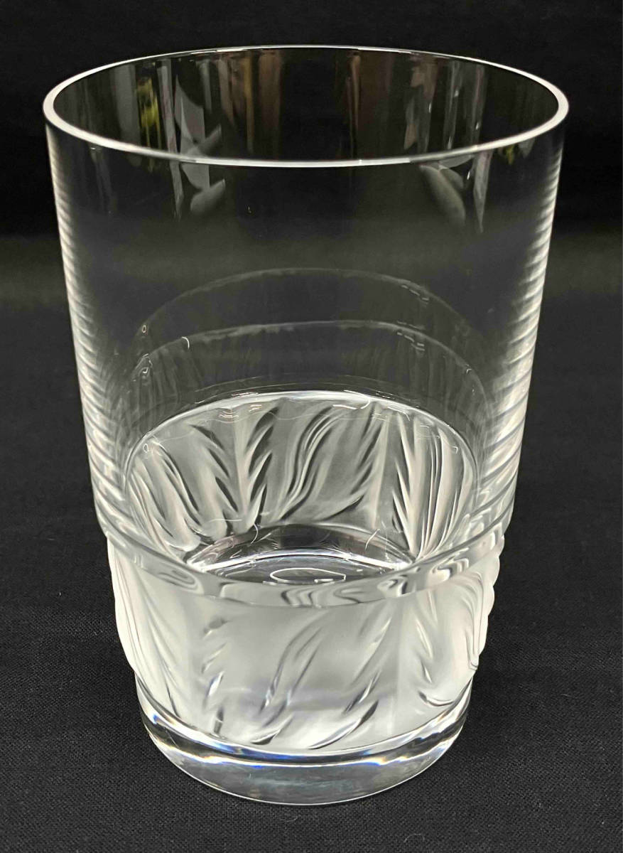 LALIQUE ラリック　ロックグラス　タンブラー　クリスタルガラス　工芸ガラス　ウィスキー　ウォーター　洋食器　キッチン　アンティーク