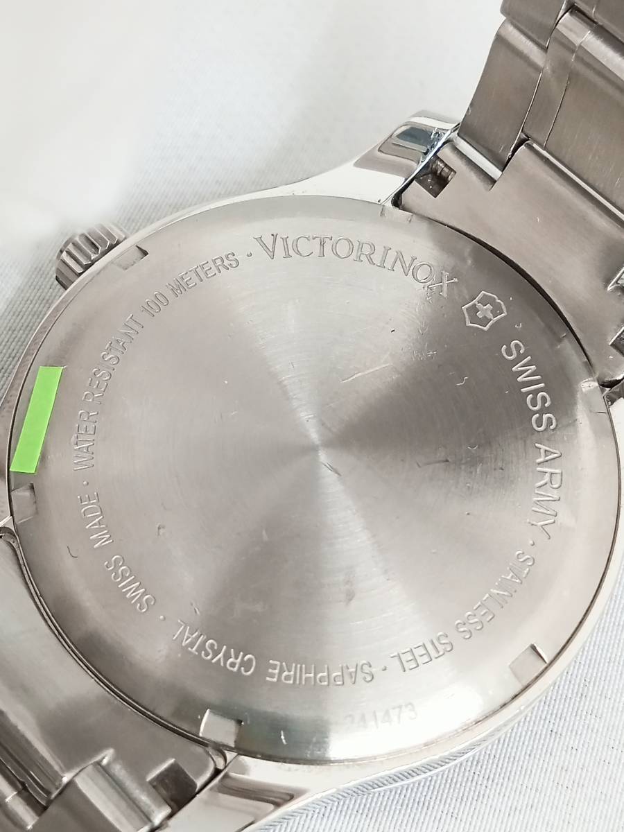 VICTORINOX アライアンス V241473 腕時計 ビクトリノックス 黒文字盤 銀時字 クォーツ メンズ_画像6