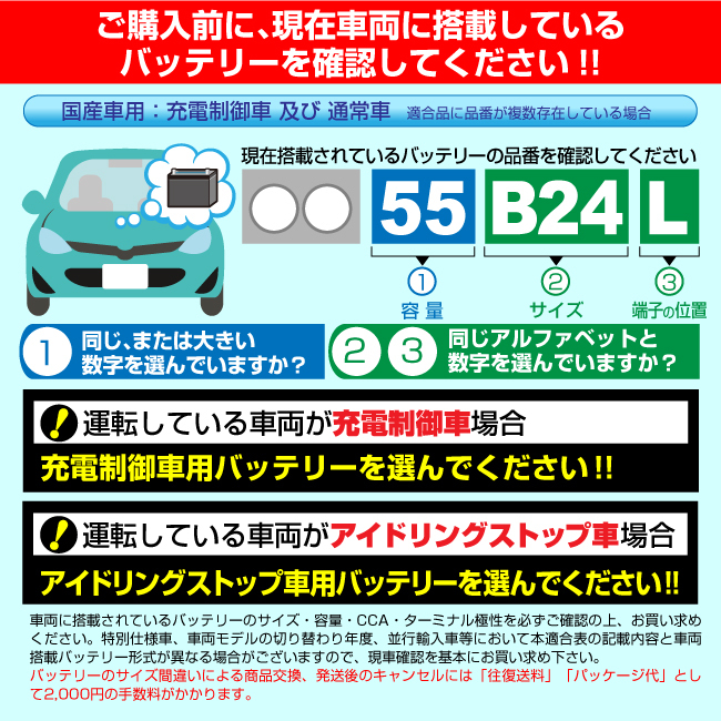 EMF95D23L 日本車用 充電制御対応 EMPEROR バッテリー 保証付 送料無料_画像3