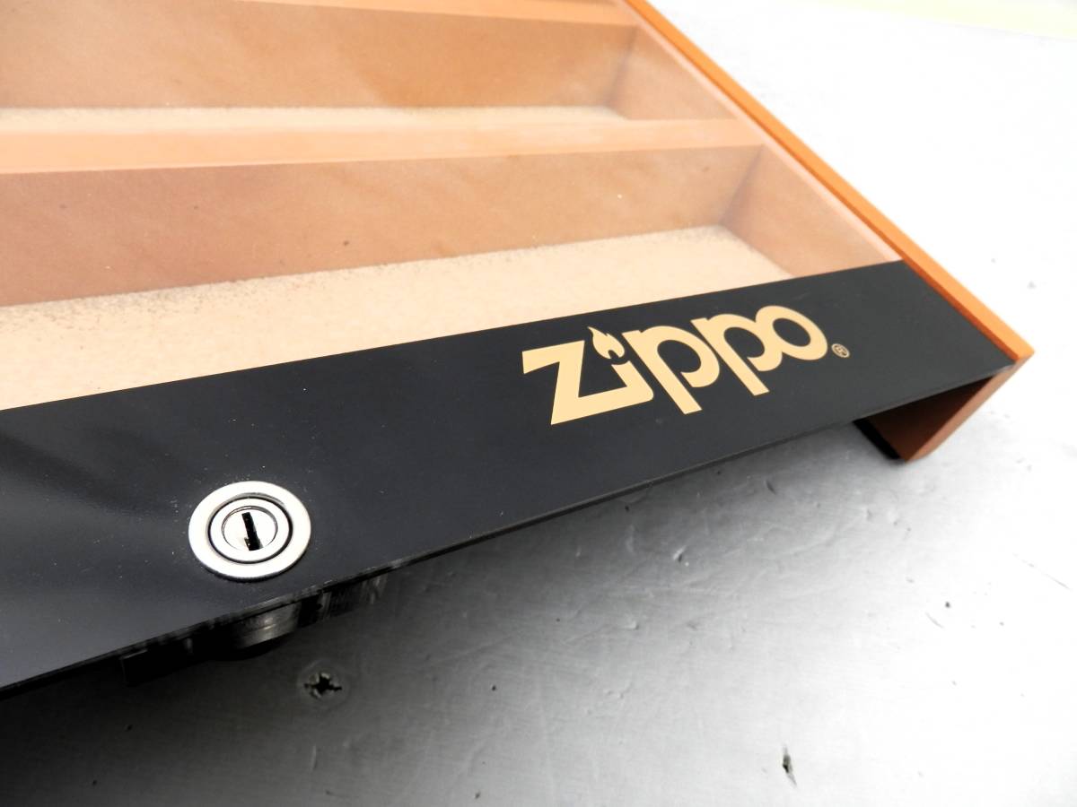 Zippo 木製ショーケース 鍵無 コレクションケース 約2400g 現状品 売り切り_画像9