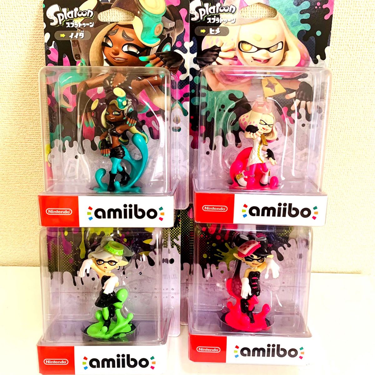 新品・未開封 amiibo アミーボ スプラトゥーン2 ヒメ・イイダ・アオリ