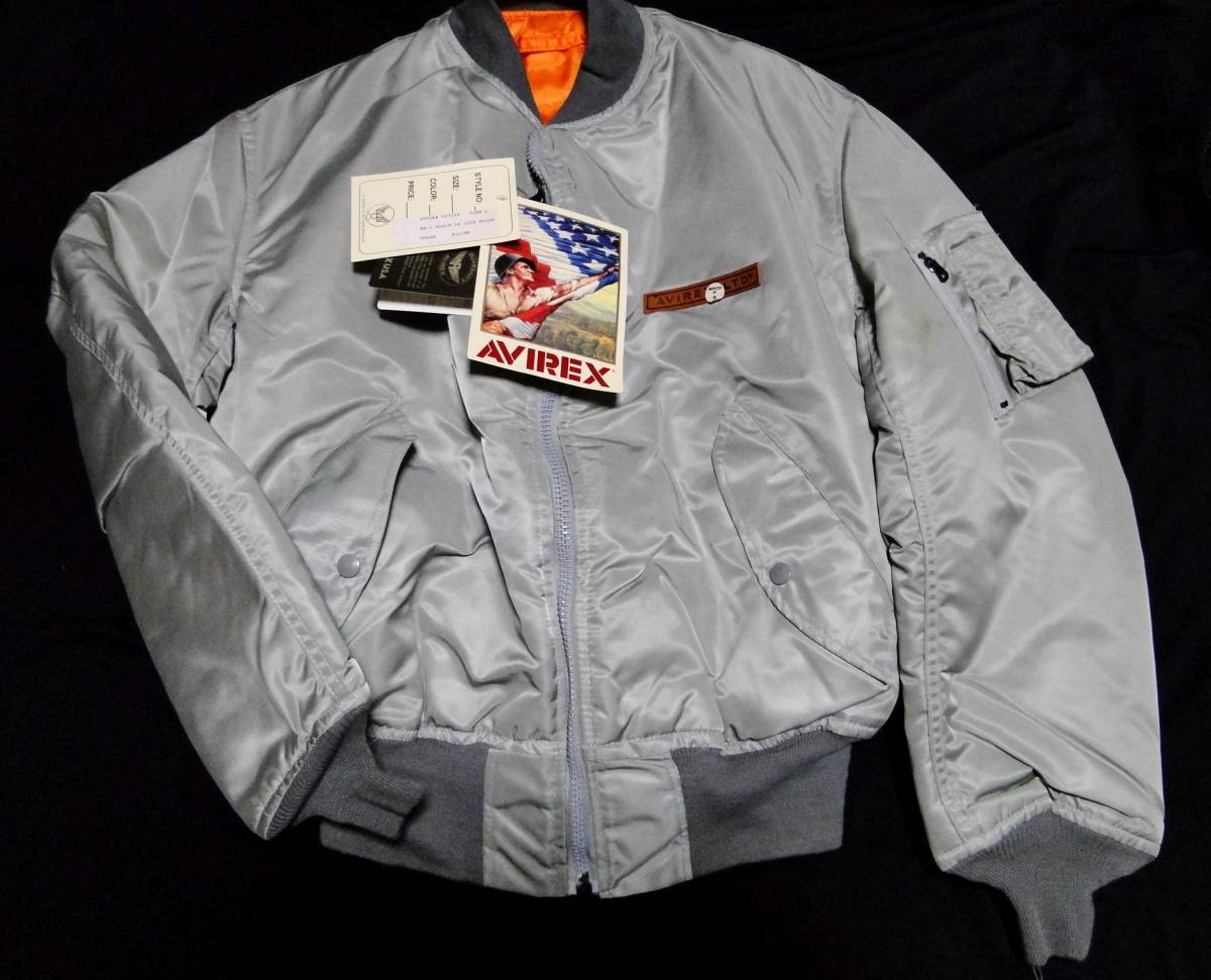 90's AVIREX Made in U.S.A.アビレックス MA-1 MIL-J-8279Eタイプ フライトジャケット デッドストック 送料込