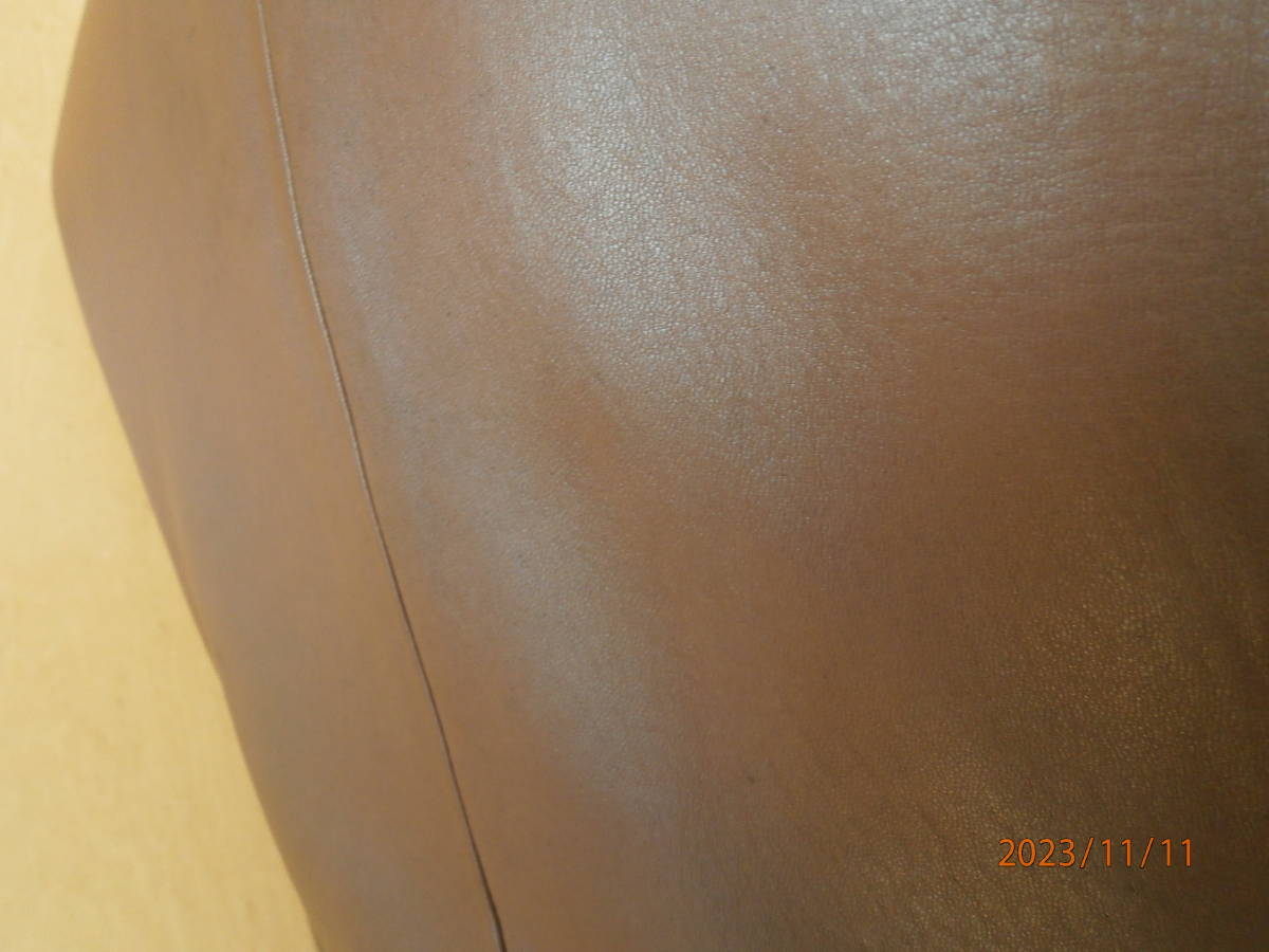 RALPH LAUREN ラルフローレン　シープスキンレザージャケット　チョコブラウン　46サイズ相当　美品_画像5
