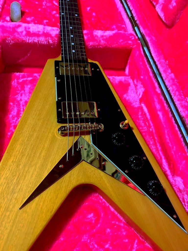 最終値下げ Epiphone Inspired By Gibson Custom Shop 1958 Korina FlyingV エピフォン ギブソン カスタムショップ フライングV コリーナ_画像2