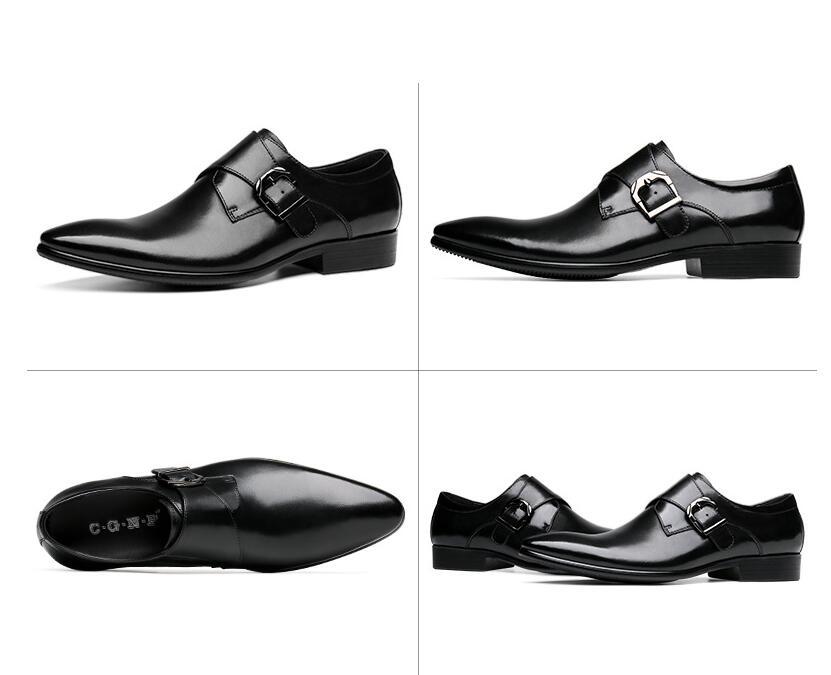 セール ビジネスシューズ メンズ モンクストラップ 職人手作り レザーシューズ 本革 紳士靴 革靴 トップレイヤー レッド系 サイズ選択可_画像10