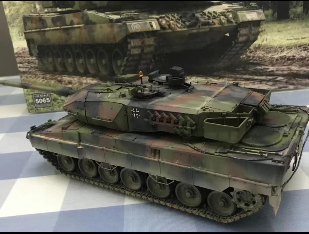  Германия полосный . армия 1/35re Opal to2A6 основной боевой танк покрашен конечный продукт 