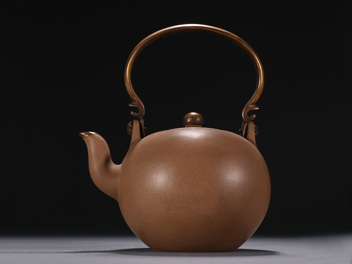 2022セール 茶器 茶壺 紫砂壺急須 紫泥 在銘 落款 徐美蓉 中国宜興 在