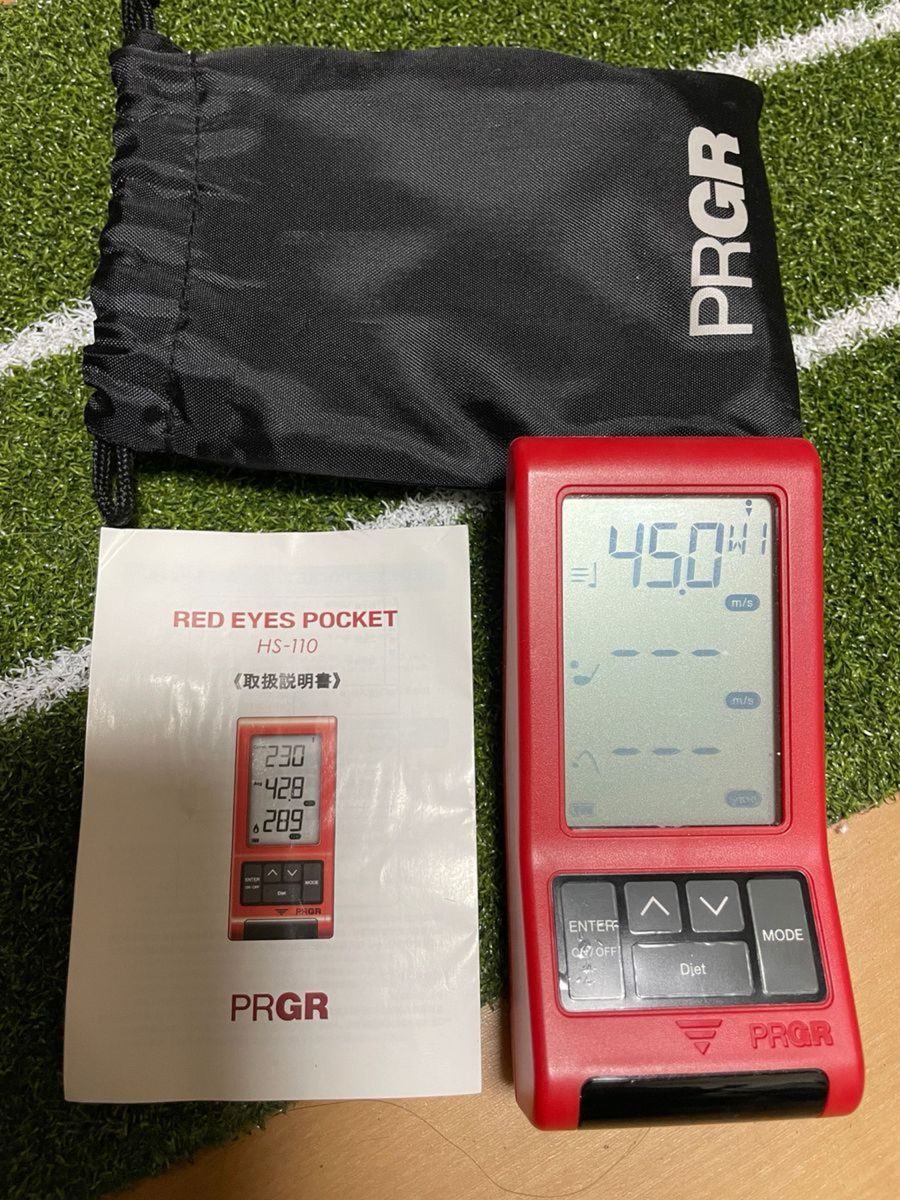 PRGR RED EYES POCKET HS-110 プロギア ヘッドスピード 測定器
