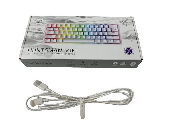 Razer Huntsman Mini Mercury White RZ03-03390300-R3M1 ゲーミングキーボード 中古 M8152164_画像2