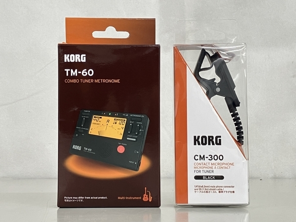 KORG TM-60 CM-300 メトロノーム チューナー チューナーマイク セット 中古 美品 K8226751_画像10