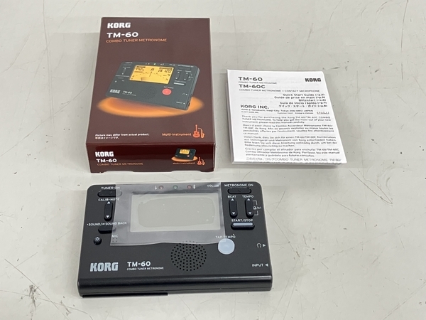 KORG TM-60 CM-300 メトロノーム チューナー チューナーマイク セット 中古 美品 K8226751_画像2