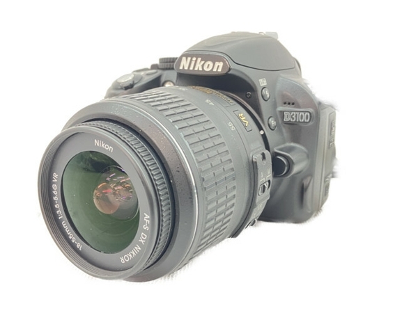 Nikon D3100 AF-S DX NIKKOR 18-55mm F3.5-5.6G VR レンズ バッテリー充電器セット デジタル一眼レフカメラ ジャンク C8230221_画像1