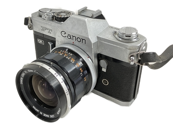 Canon FT QL 一眼レフ フィルムカメラ FL 35mm f2.5 レンズ セット ジャンク W8238926_画像1