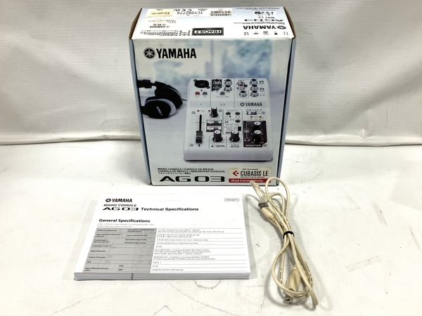 YAMAHA AG03 ウェブキャスティング ミキサー オーディオインターフェイス 音響機材 中古 H8232509_画像2