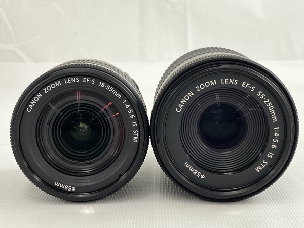 Canon EOS Kiss X10i EF-S 18-55 IS STM EF-S 55-250 IS STM Kit ダブルズームキット キャノン 未使用 N8247703_画像8
