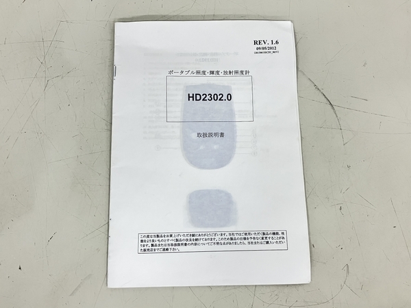 【1円】 デルタオーム社 HD2302.0 照度 輝度 放射照度計 計器 ジャンク K7835155_画像2