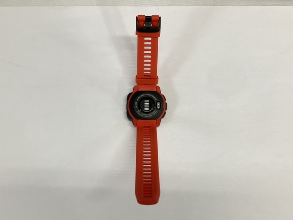 GARMIN Instinct Dual Power スマートウォッチ ソーラー充電 レッド ガーミン 時計 中古 W8217338_画像8