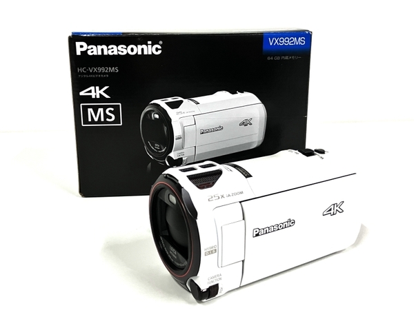 Panasonic パナソニック HC-VX992MS-W デジタル 4K ビデオカメラ ピュアホワイト カメラ 家電 未使用 B8246136_画像1