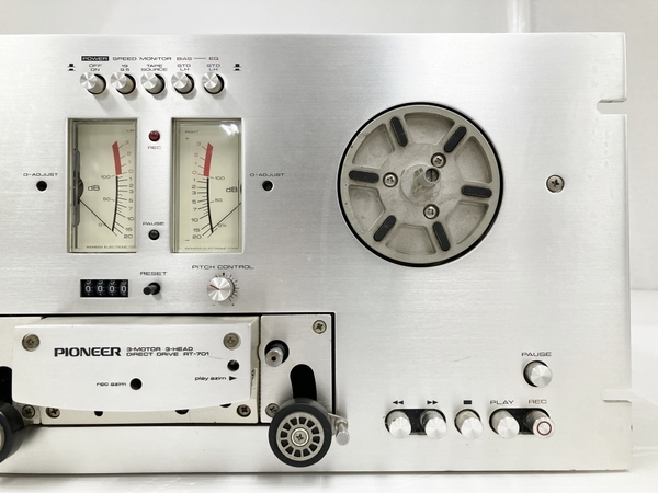 Pioneer パイオニア RT-701 オープンリールデッキ 音響 通電確認 オーディオ レトロ 昭和 ジャンク O8236897_画像3