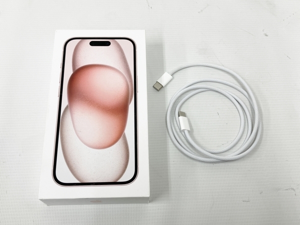 Apple iPhone 15 MTMJ3J/A アップル スマートフォン 6.1インチ 128GB SIMフリー スマホ 中古 美品 M8251149_画像2