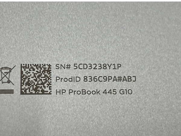 HP ProBook 445 G10 Ryzen 7 7730U 16GB SSD 512GB Windows 11 Pro 14型 ノートパソコン PC 中古 良好 M8209476_画像9