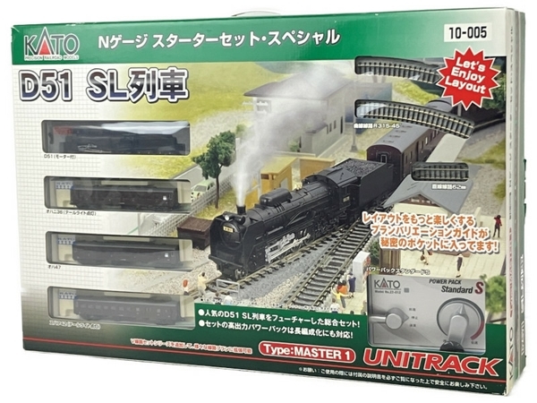 KATO 10-005 ユニトラック D51 SL列車 スターターセット Nゲージ 鉄道模型 中古 N8277217_画像1