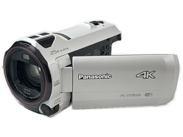 Panasonic HC-VX985M 4K デジタル ビデオカメラ ホワイト 写真 動画