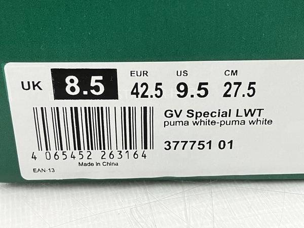 PUMA GV スペシャル LWT 377751 01 スニーカー 27.5cm ホワイト 美品 T8249407_画像10