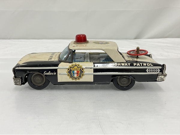 アオシン SIREN POLICE CAR ハイウェイ パトカー ブリキ ミニカー 中古 訳ありT8257479_画像3