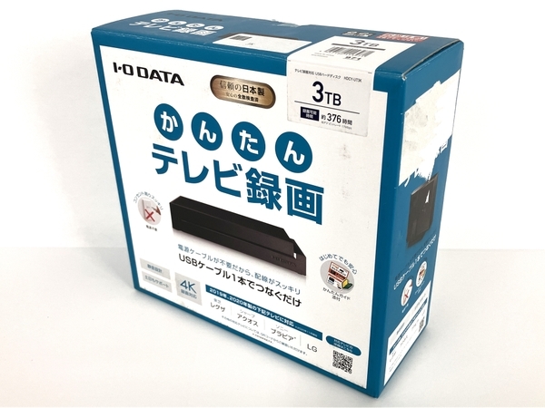 IO DATA HDCY-UT3K テレビ 録画用 USB ハードディスク 3TB 中古 良好 Y8272173_画像2