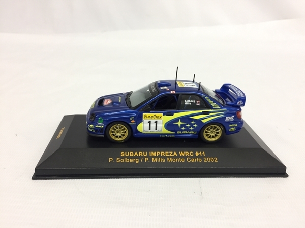 ixo イクソ SUBARU IMPREZA WRC #11 P.Solberg P.Mills Monte Carlo 2002 RAM080 スバル インプレッサ 1/43 フィギュア 中古 G8245679_画像6