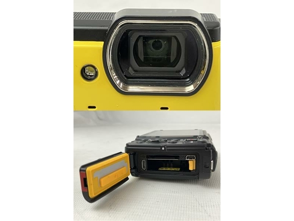 Nikon COOLPIX W300 防水カメラ デジタルカメラ イエロー ケース付き 中古 N8240499_画像9