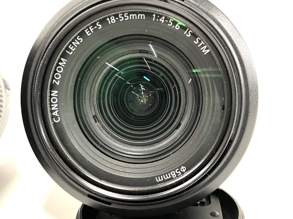 Canon キャノン EOS kiss x9i ボディ 18-55mm 55-250mm レンズ ダブルズームキット カメラ 中古 B8261988_画像6