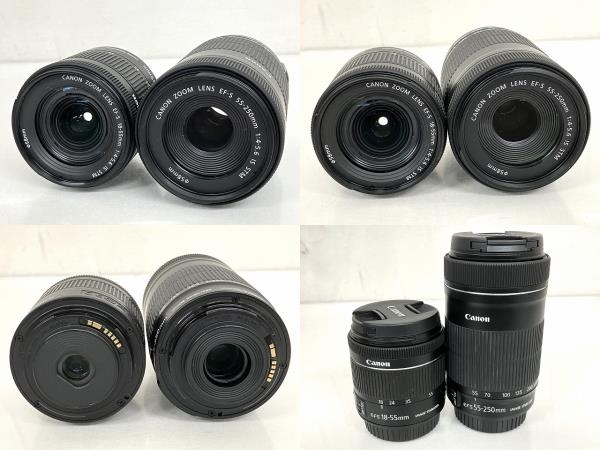 Canon デジタル一眼レフカメラ EOS KISS X9i EFS 18-55mm 55-250mm ダブルズームキット カメラ ジャンク T8266013_画像10