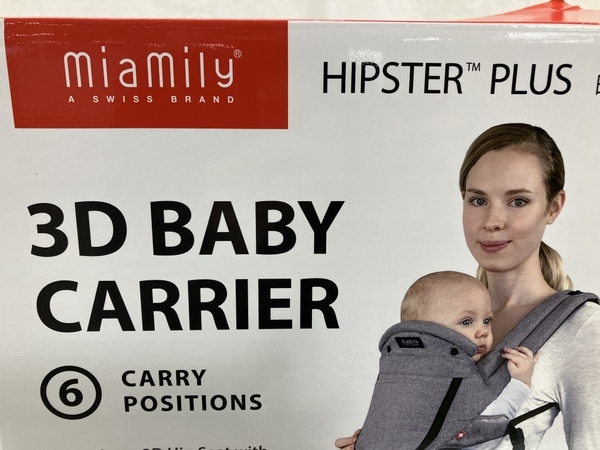 miamily HIPSTER PLUS 3D BABY CARRIER 抱っこ紐 ミアミリー ヒップスタープラス ベビー用品 中古W8269442_画像10
