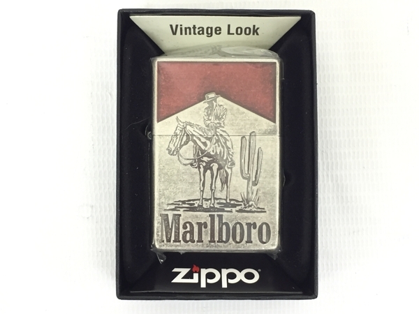 Zippo Marlboro 日本 50 周年記念モデル デザイン 3 ジッポ マルボロ 限定品 未使用 G8227434