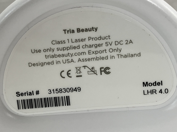 tria BEAUTY LHR4.0 トリアパーソナルレーザー脱毛器4X 家庭用 美容 トリア 中古 W8266603_画像2