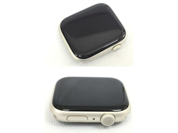 Apple Watch Series 8 GPSモデル 45mm スターライト アップル スマートウォッチ 時計 中古 G8275430_画像3