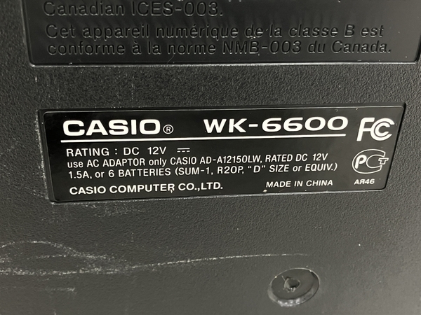 CASIO WK-6600 電子ピアノ キーボード 76鍵盤 カシオ 中古 Y8254646_画像4