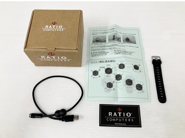 RATIO iDive Deep ダイブコンピューター USB充電式 ダイビング マリンスポーツ レシオ 中古 O8294654_画像2