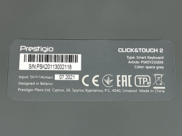 Prestigio CLICK&TOUCH 2 ワイヤレス キーボード タッチパッド マウス PC周辺機器 中古 C8287512_画像8