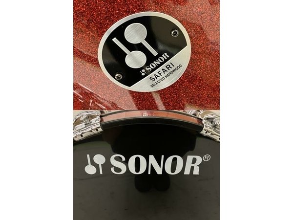 【引取限定】SONOR SAFARI UX DRUM HEAD ドラムセット 赤 ドラム 中古 直 S8254334_画像10