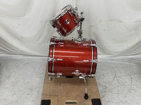 【引取限定】SONOR SAFARI UX DRUM HEAD ドラムセット 赤 ドラム 中古 直 S8254334_画像4