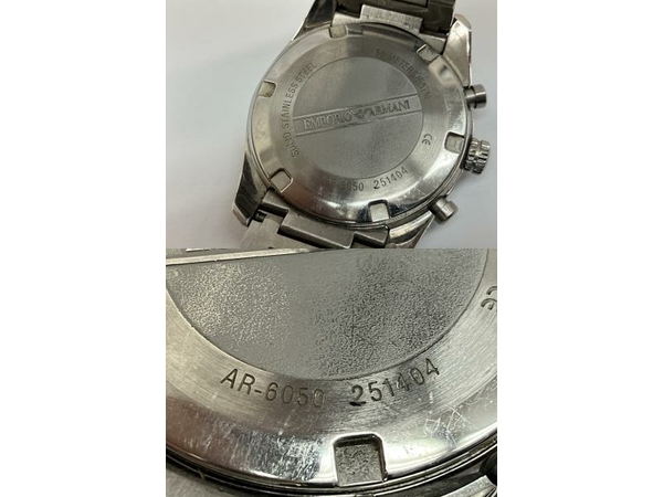EMPORIO ARMANI AR-6050 腕時計 メンズ クウォーツ エンポリオアルマーニ 中古 C8277910_画像10